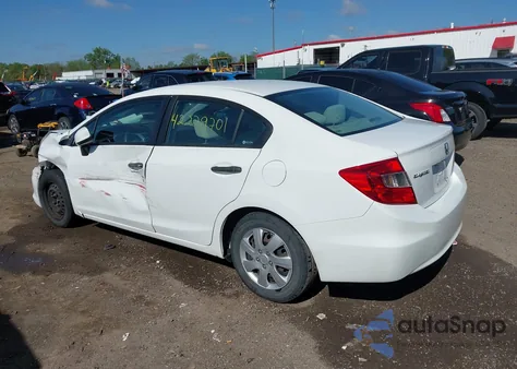 2012 Honda Civic Lx из США, поврежденный, VIN 19XFB2F58CE341225